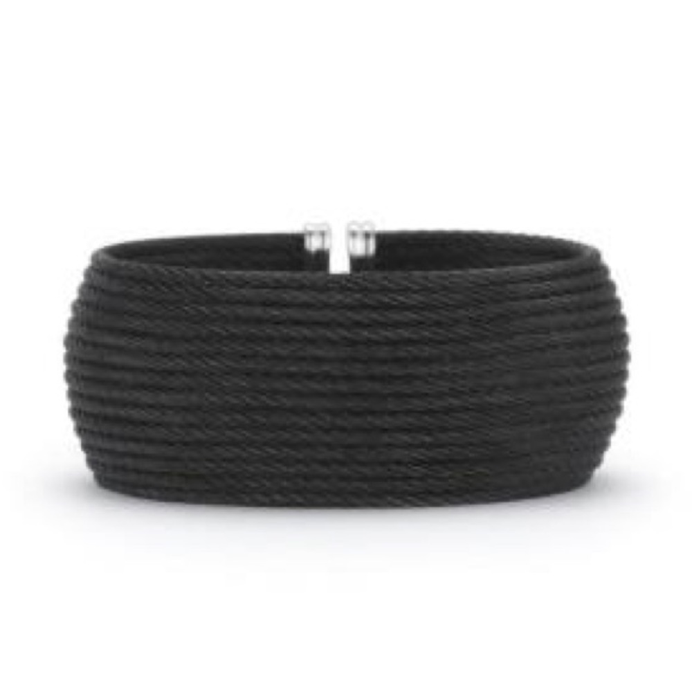 HP! 🎉ALOR Cable Bracelet Bangle Cuff 18K - Picture 2 of 9
